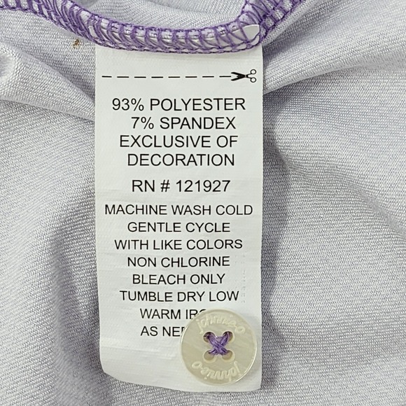 Colorado Rockies‎ Polo Shirt Mens Size XXL 2XL Purple AOP johnnie-O Stretch EUC - Picture 7 of 8